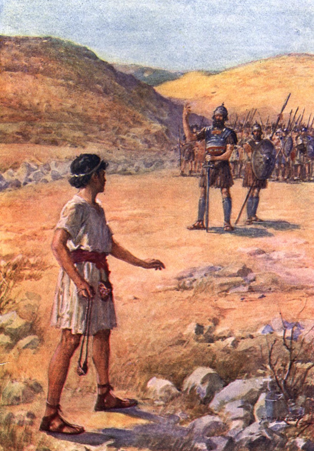 David and Goliath illustration